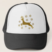 kerstrenrendierster trucker pet (Voorkant)