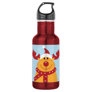 kerstrenrendierster waterfles 