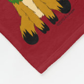 kerstrenrenrenrendiertje met klauwhruffy fleece deken (Hoek)
