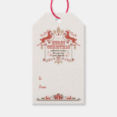  kerstrenrenrenrenrennen Gift Label Cadeaulabel (Voorkant)