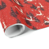 kerstrenrenrenspoelschroot uit 1950 cadeaupapier (Rol Hoek)