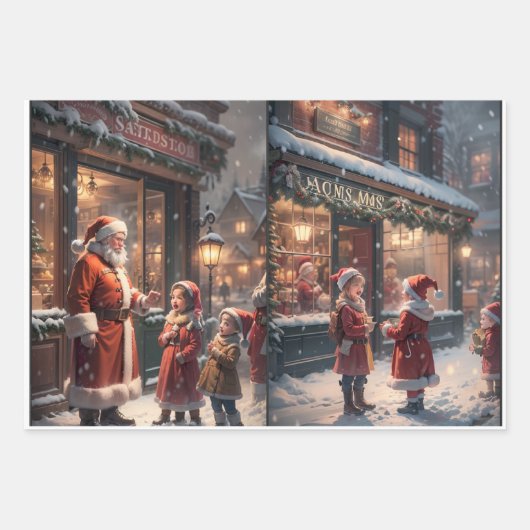 kerstrestanten inpakpapier vel (Voorkant 2)