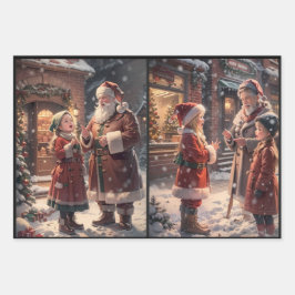 kerstrestanten inpakpapier vel