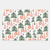 kerstresten van het Boho Pattern-cadeautje Inpakpapier Vel (Voorkant)