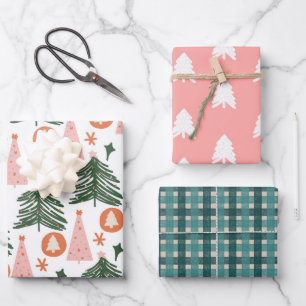kerstresten van het Boho Pattern-cadeautje Inpakpapier Vel