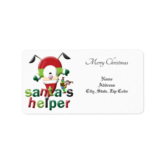 kerstretour/verzendadres — Sinterklaas Etiket (Voorkant)