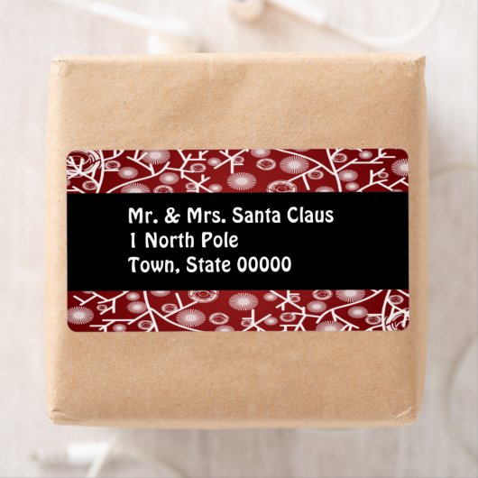 kerstretournering — Verpakkingslabels Etiket (Insitu)