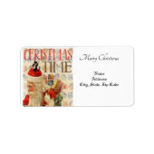 Kerstretourzending/-verzendadres label (Voorkant)