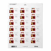 Kerstretourzending/-verzendadres label (Full Sheet)