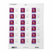 Kerstretourzending/-verzendadres label (Full Sheet)