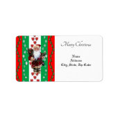 Kerstretourzending/-verzendadres label (Voorkant)