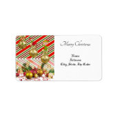 Kerstretourzending/-verzendadres label (Voorkant)