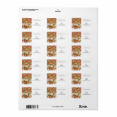 Kerstretourzending/-verzendadres label (Full Sheet)