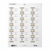 Kerstretourzending/-verzendadres label (Full Sheet)