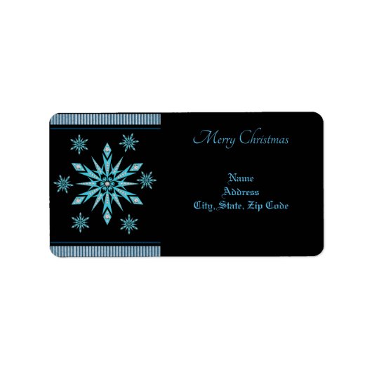 Kerstretourzending/-verzendadres label (Voorkant)