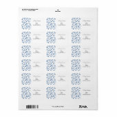 Kerstretourzending/-verzendadres label (Full Sheet)