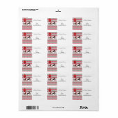 Kerstretourzending/-verzendadres label (Full Sheet)