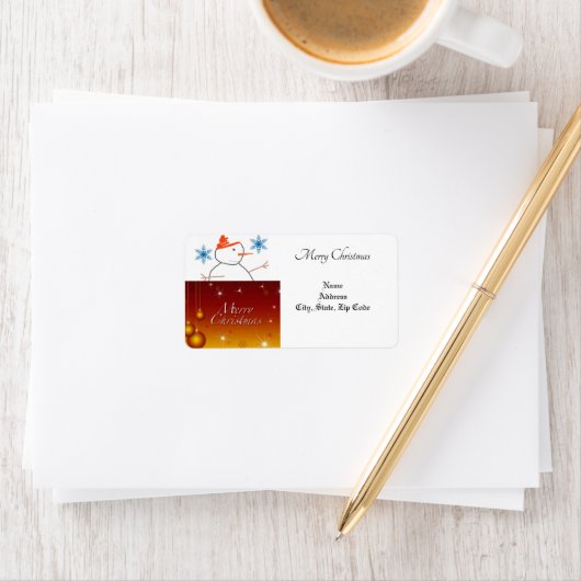 Kerstretourzending/-verzendadres label (Insitu)