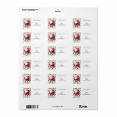 Kerstretourzending/-verzendadres label (Full Sheet)