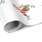  kerstretro cadeaupapier (Rol Hoek)