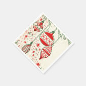 kerstretro-feestlui servet (Hoek)