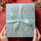 KerstRetro Holly Jolly Vibes Cadeaupapier