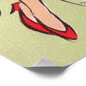 kerstretro kantoor decor poster (Hoek)