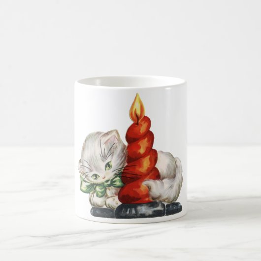 kerstretro-kat koffiemok (Center)