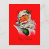  kerstretro Klassieke traditionele kerstretro Feestdagenkaart (Voorkant)