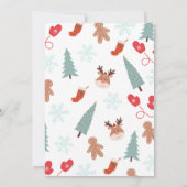 Kerstretro Oh wat leuk 1e verjaardag Kaart (Achterkant)