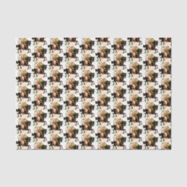  kerstretro-paardpaard tissuepapier