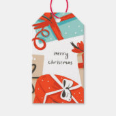 kerstretro-pakketten cadeautjes Labels Cadeaulabel (Voorkant)