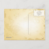 kerstretro patroon, briefkaart (Achterkant)