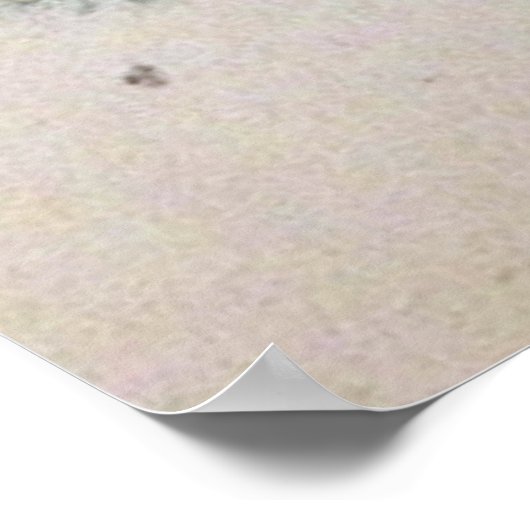 Kerstretro-stel Holiday Vintage poster (Hoek)