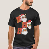 Kerstretro stijl - Ho Ho Ho T-shirt (Voorkant)