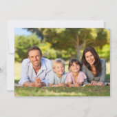 Kerstretro vrolijke heldere foto feestdagenkaart (Achterkant)