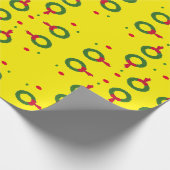 kerstreukstippen cadeaupapier (Hoek)