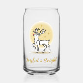 Kerstreuze 'Vrolijk & Helder' Blikvorm Glas (Voorkant)