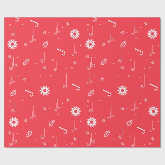 kerstriet cadeaupapier (Vlak)