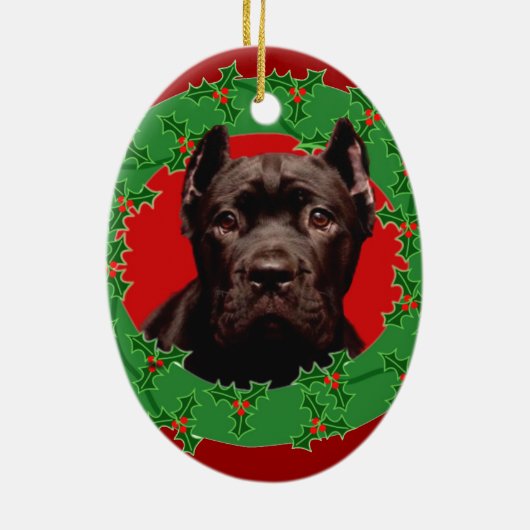 kerstriet Corso Keramisch Ornament (Achterkant)