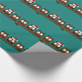 Kerstrijke eigenaar cadeaupapier (Hoek)