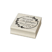 Kerstring Vrolijk Kerstmis Retouradres Rubberstempel (Stempel)