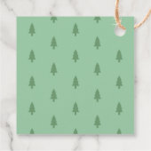 Kerstrit door Baby shower dank u Bedankjes Labels (Achterkant)