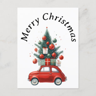 Kerstrit met cadeaus feestdagenkaart