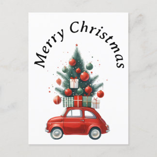 Kerstrit met cadeaus feestdagenkaart