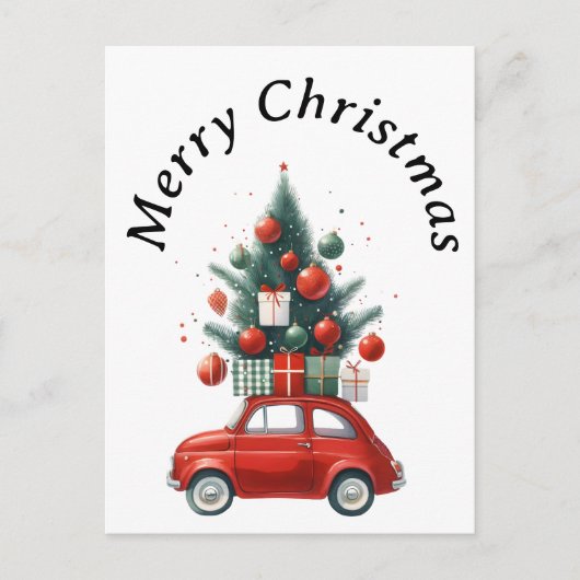 Kerstrit met cadeaus feestdagenkaart (Voorkant)