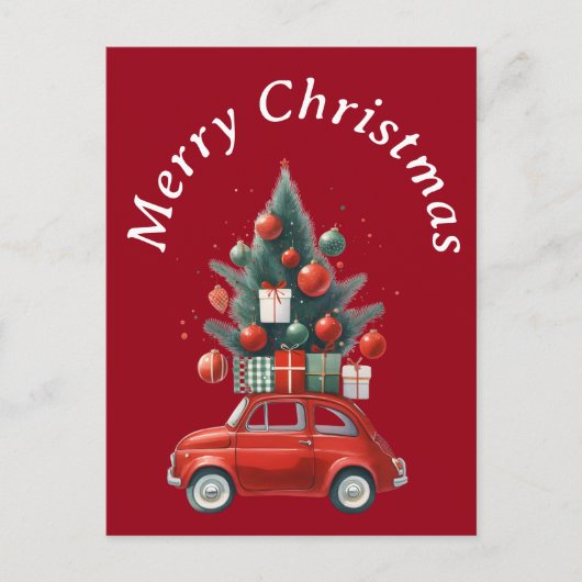 Kerstrit met cadeaus feestdagenkaart (Voorkant)