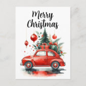 Kerstrit met cadeaus feestdagenkaart (Voorkant)