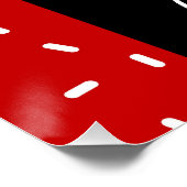 Kerstritmische gymnastiek Rood Snoep Sprinkle Perfect Poster (Hoek)