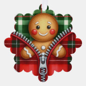 Kerstritssluiting Ginger Bread Ornament Kaart (Voorkant)